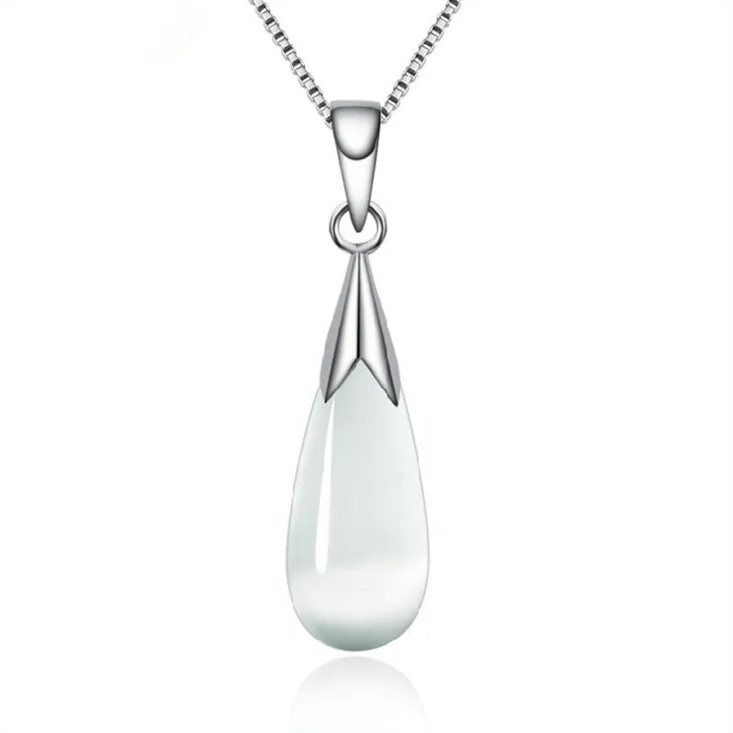 Anenjery 925 Sterling Silver Moonlight Opal Water Droplets Pendant Neckace For Women Gift 45cm Box Chain choker collares S-N80
Anenjery 925 Sterling Silver Moonlight Opal Water Droplets Pendant Neckace For Women Gift 45cm Box Chain choker collares S-N80