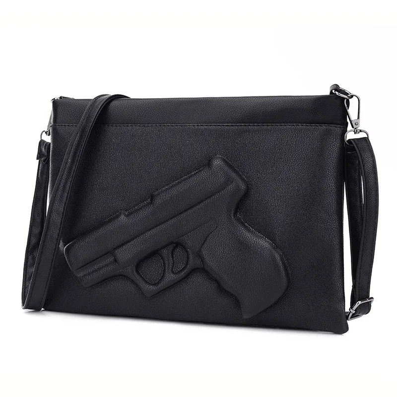 Fashion Women Shoulder Crossbody Bag 3d Gun Handbags Clutch Pu Leather Pistol Bags Ladies Messenger Bag Envelope Tote
Fashion Women Shoulder Crossbody Bag 3d Gun Handbags Clutch Pu Leather Pistol Bags Ladies Messenger Bag Envelope Tote