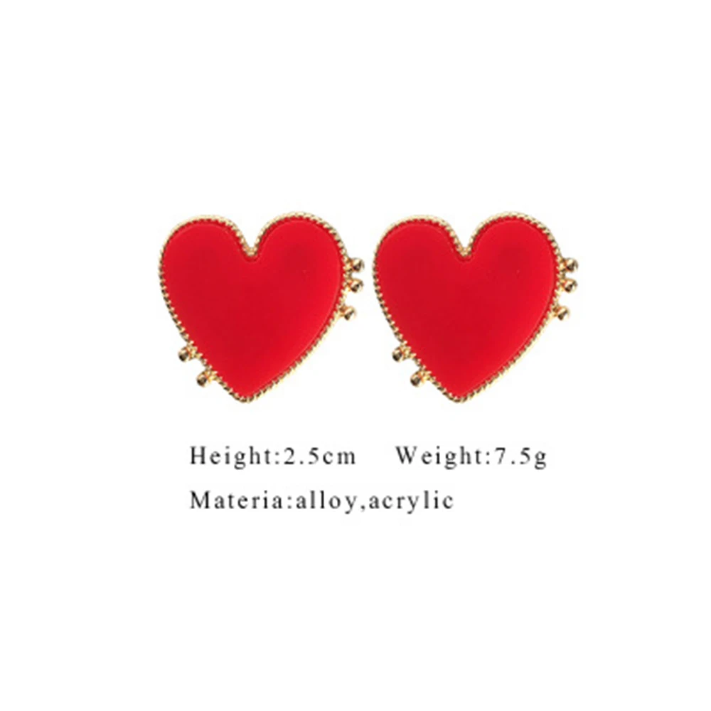 Bohemian Red Heart-shaped Stud Earrings for Women Gold Punk Stud Ear Earring Statement Jewelry Party Gifts Dropshipping
Bohemian Red Heart-shaped Stud Earrings for Women Gold Punk Stud Ear Earring Statement Jewelry Party Gifts Dropshipping