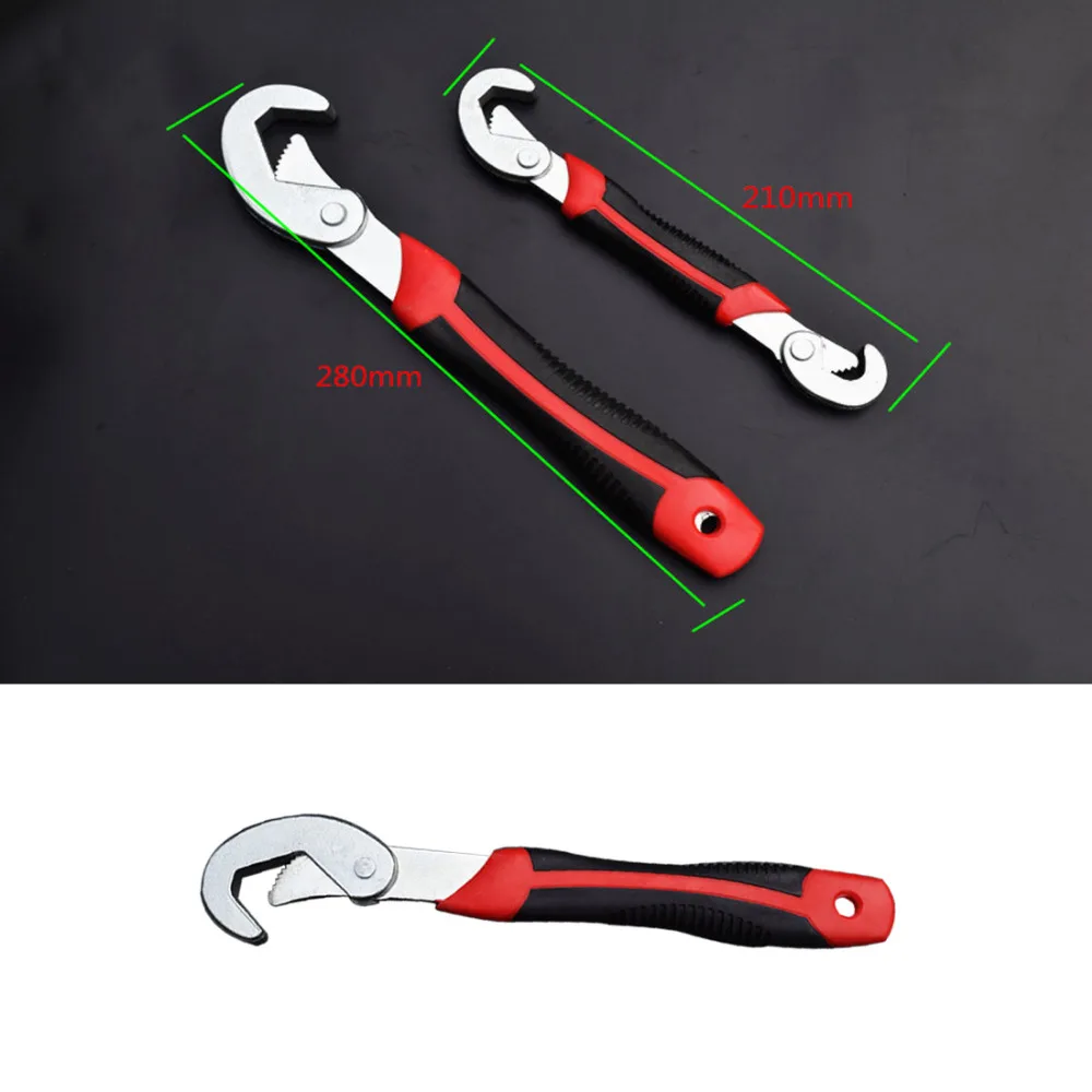 

Adjustable Wrench Spanner 2Pcs Universal Wrench 9-32mm Multi-function Quick Snap Grip Wrench Socket Head For Nuts and Bolts