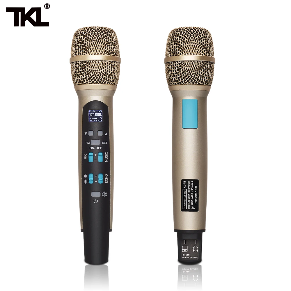 TKL MIC100 Wireless car Karaoke microphone FM Bluetooth Condenser Microphonemicrophone Compatible Iphone Computer
TKL MIC100 Wireless car Karaoke microphone FM Bluetooth Condenser Microphonemicrophone Compatible Iphone Computer