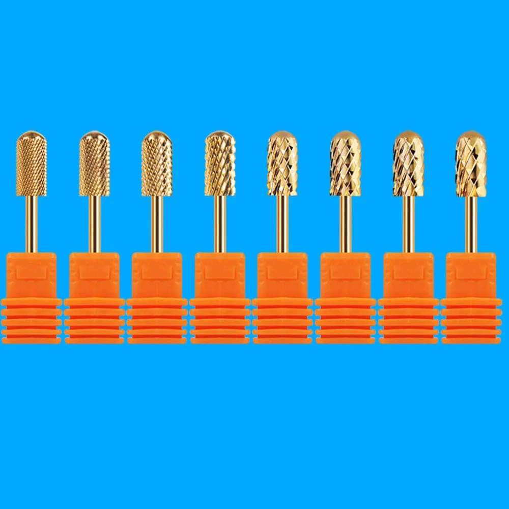 8Types Nail Drill Carbide Bit High Quality Golden Electric Nail Drill File Carbide Bits Nail Art Manicure Pedicure Tool Beauty
8Types Nail Drill Carbide Bit High Quality Golden Electric Nail Drill File Carbide Bits Nail Art Manicure Pedicure Tool Beauty