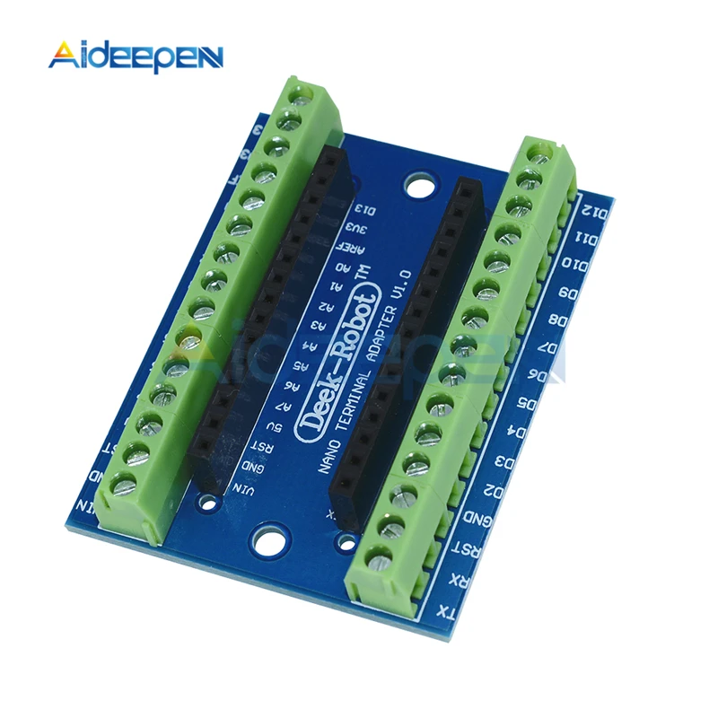 1Pcs Standard Terminal Adapter Board Power Adapter Supply Expasion Shield Module for Arduino Nano 3.0 V3.0 AVR Atmega328-AU DIY
1Pcs Standard Terminal Adapter Board Power Adapter Supply Expasion Shield Module for Arduino Nano 3.0 V3.0 AVR Atmega328-AU DIY