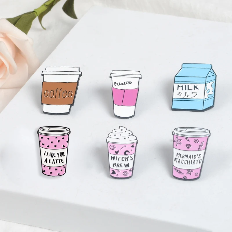 Coffee Milk Pin Sweet Witch's Brew Enamel badges brooches Pink Cup Lapel pin shirt Bag Cute Cartoon Jewelry Gift Coffee Lovers
Coffee Milk Pin Sweet Witch's Brew Enamel badges brooches Pink Cup Lapel pin shirt Bag Cute Cartoon Jewelry Gift Coffee Lovers