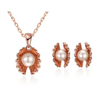 Pearl Shell 2Pcs Necklace Earrings Rose Gold Women Wedding Jewelry Pendant Necklace Chain Earring Women charm Pearl Party Gifts
Pearl Shell 2Pcs Necklace Earrings Rose Gold Women Wedding Jewelry Pendant Necklace Chain Earring Women charm Pearl Party Gifts