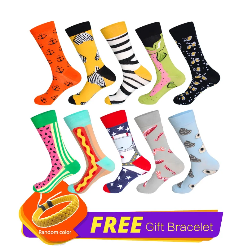 LIONZONE 10Pairs/Lot Flamingo Bird Robot Zebra Stripes Colorful Happy Funny Korea Harajuku Hip Hop Skate Street Cotton Socks
LIONZONE 10Pairs/Lot Flamingo Bird Robot Zebra Stripes Colorful Happy Funny Korea Harajuku Hip Hop Skate Street Cotton Socks