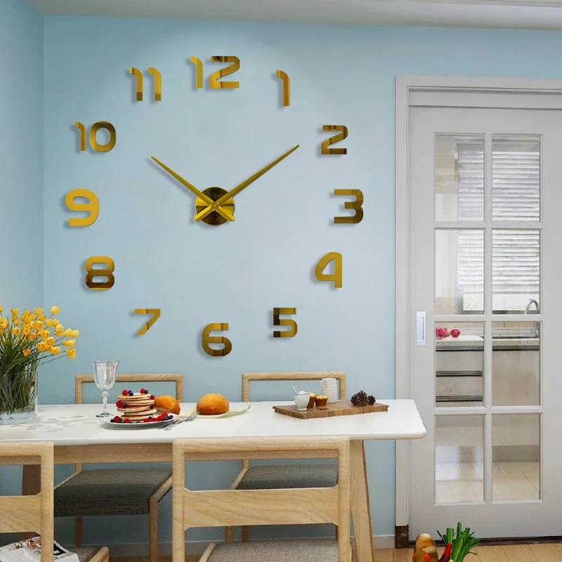 2019 New fashion 3D big size wall clock mirror sticker DIY wall clocks home decoration wall clock meetting room
2019 New fashion 3D big size wall clock mirror sticker DIY wall clocks home decoration wall clock meetting room