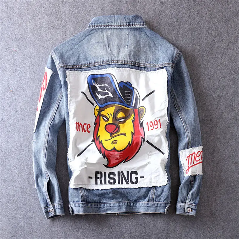 Dropshipping Hip Hop Denim Jackets Men Funny Print Jeans Coat Streetwear 2019 Spring Autumn Cotton Jacket for Male NV29
Dropshipping Hip Hop Denim Jackets Men Funny Print Jeans Coat Streetwear 2019 Spring Autumn Cotton Jacket for Male NV29