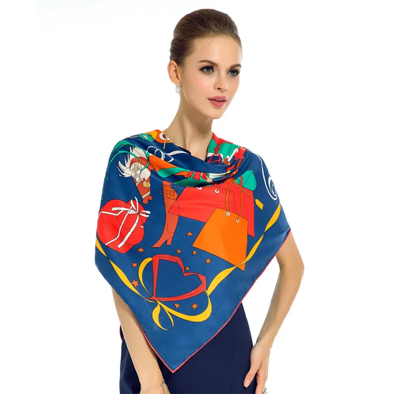 Luxury Women Brand Scarf Spring Summer Big Square Pashmina Top Quality Twill Silk Scarfs Fashion Tribe Pattern Muslim Turban New
Luxury Women Brand Scarf Spring Summer Big Square Pashmina Top Quality Twill Silk Scarfs Fashion Tribe Pattern Muslim Turban New