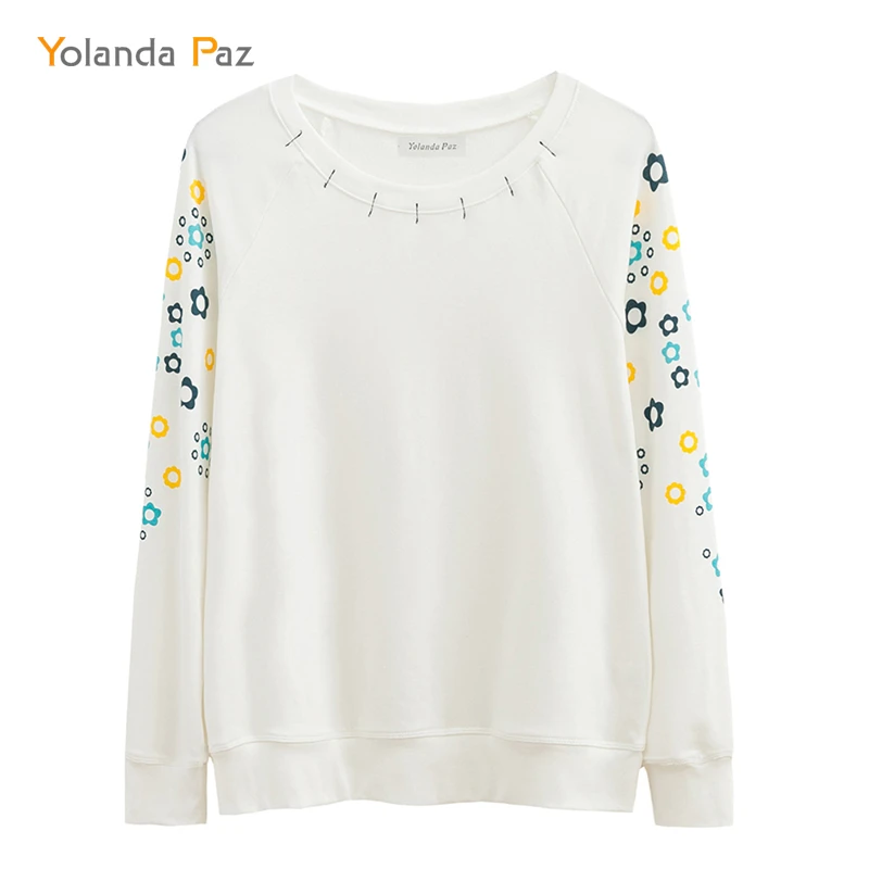 Yolanda Paz 2019 autumn winter Women casual hoodies sweatshirts white O-neck long sleeve Female student cute coats
Yolanda Paz 2019 autumn winter Women casual hoodies sweatshirts white O-neck long sleeve Female student cute coats