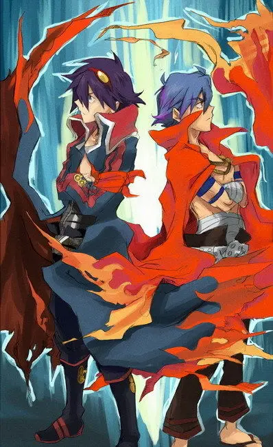 Плакат 052 Tengen Toppa Gurren Lagann из японского аниме Милый Постер 14x23 дюймов|japanese anime
