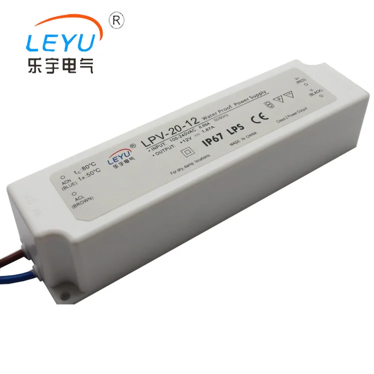 high quality CE 20w 12v 1.67a waterproof switching power supply 12v waterproof led driver
high quality CE 20w 12v 1.67a waterproof switching power supply 12v waterproof led driver