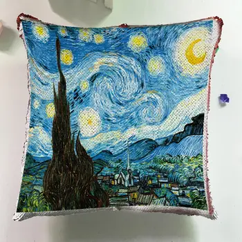 Home Diy Decoration Nordic Cushion Star Pillows Color Changing Glitter Sequins For Sofa Pillowcase Van Gogh Cushion Covers J009
Home Diy Decoration Nordic Cushion Star Pillows Color Changing Glitter Sequins For Sofa Pillowcase Van Gogh Cushion Covers J009