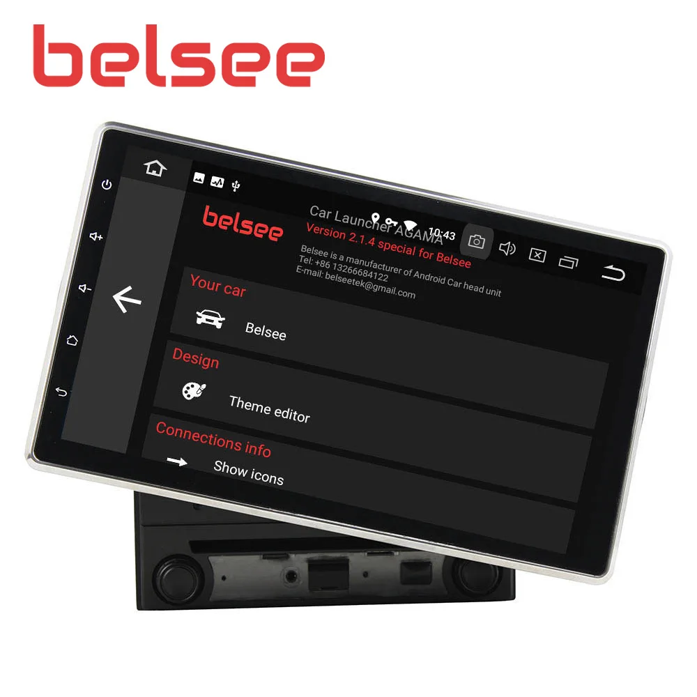 Belsee Universal Android 9.0 Car Radio 10.1" IPS Screen Head Unit 2 Din Stereo Bluetooth Autoradio GPS Navigation Audio Player
Belsee Universal Android 9.0 Car Radio 10.1" IPS Screen Head Unit 2 Din Stereo Bluetooth Autoradio GPS Navigation Audio Player
