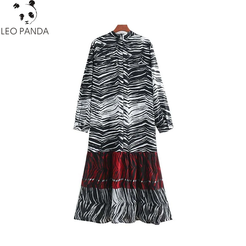 2019 Women Summer Dress Chic Zebra Print Midi Dress Animal Pattern Three Quarter Sleeve Casual Long Dresses Vintage Vestidos
2019 Women Summer Dress Chic Zebra Print Midi Dress Animal Pattern Three Quarter Sleeve Casual Long Dresses Vintage Vestidos