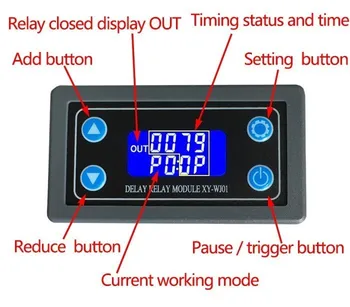 DC12V LED Digital Time Delay Relay Module Programmable Timer Relay Control Switch Timing Trigger Cycle with Case for Indoor
DC12V LED Digital Time Delay Relay Module Programmable Timer Relay Control Switch Timing Trigger Cycle with Case for Indoor