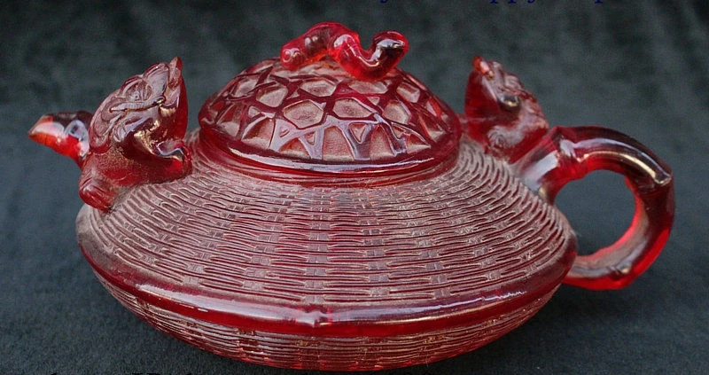 9" China Amber Hand Carved Golden Toad Spittor Insect Wine Tea Pot Flagon Statue
9" China Amber Hand Carved Golden Toad Spittor Insect Wine Tea Pot Flagon Statue