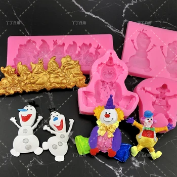 3D Clown Cartoon Silicone Mold Resin Clay Candle Moulds Chocolate Cake Candy Mold Fondant Decorating
3D Clown Cartoon Silicone Mold Resin Clay Candle Moulds Chocolate Cake Candy Mold Fondant Decorating