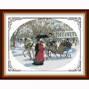 snowy day Home Decor Counted Cross Stitch Kit Embroidery Set Living Room Set Embroidery Kit Precise Printed Cross-Stitch 14ct
snowy day Home Decor Counted Cross Stitch Kit Embroidery Set Living Room Set Embroidery Kit Precise Printed Cross-Stitch 14ct
