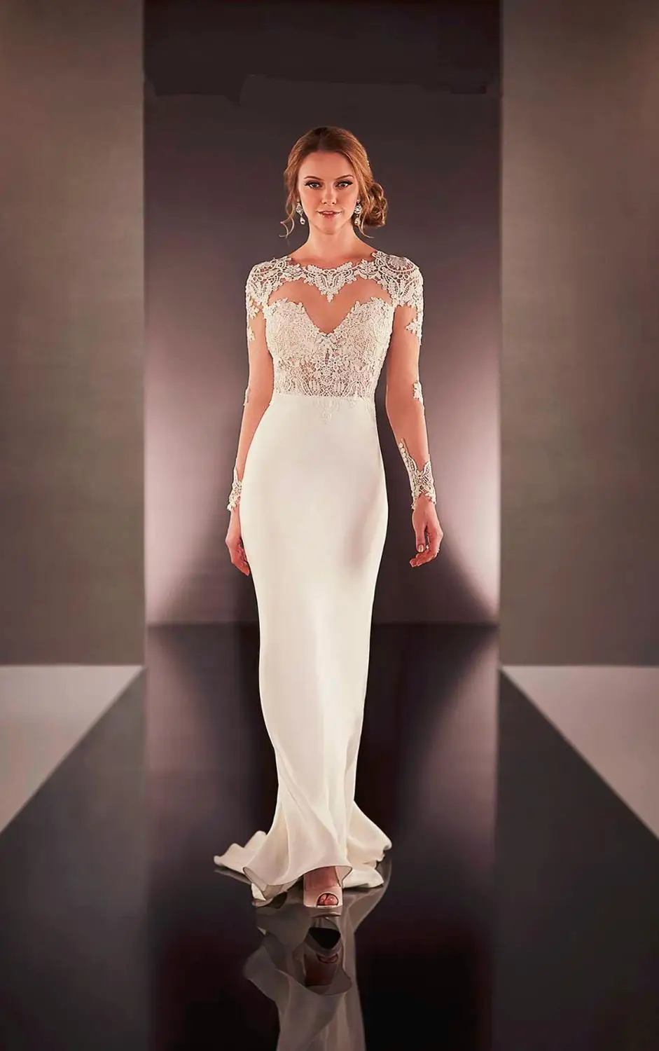 Custom Made Beach Lace Long Sleeve Wedding Dress 2016 New Arrival Simple Wedding Gowns vestido de noiva Free Shipping MB45
Custom Made Beach Lace Long Sleeve Wedding Dress 2016 New Arrival Simple Wedding Gowns vestido de noiva Free Shipping MB45