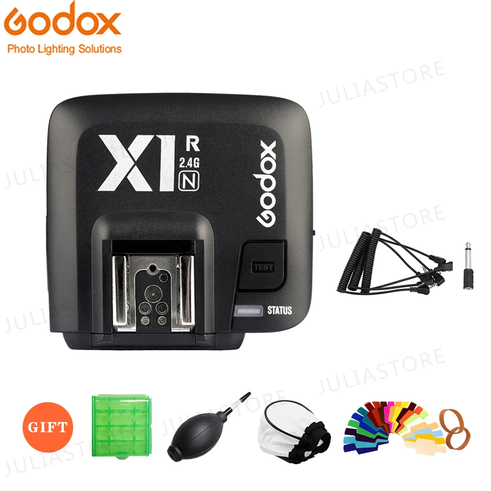 Беспроводной приемник Godox X1R-N 2 4G для X1N передатчика триггера Nikon DLSR D800 D3X D3 D2X D2H D1H D1X