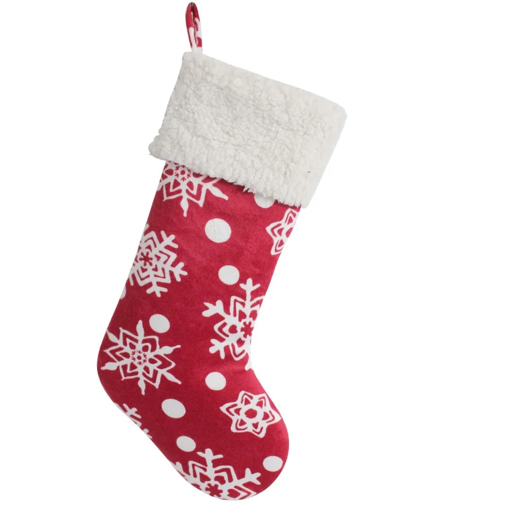 Free shipping/Hot Sale Printed Polar Fleece Snowflake Christmas stockings Burgundy Color
Free shipping/Hot Sale Printed Polar Fleece Snowflake Christmas stockings Burgundy Color