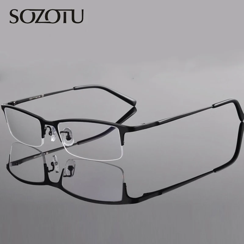 Titanium Optical Eyeglasses Frame Men Computer Eye Glasses Myopia Spectacle Frame For Male Transparent Clear Lens YQ165
Titanium Optical Eyeglasses Frame Men Computer Eye Glasses Myopia Spectacle Frame For Male Transparent Clear Lens YQ165