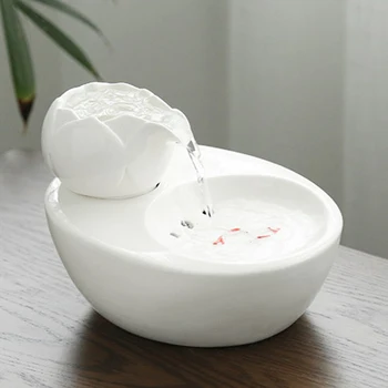 Smart Ceramics Cat Drinking Feeder Automatic Circulating Water Feeder Pet Water Dispenser 3D Fountain Water Basin
Smart Ceramics Cat Drinking Feeder Automatic Circulating Water Feeder Pet Water Dispenser 3D Fountain Water Basin