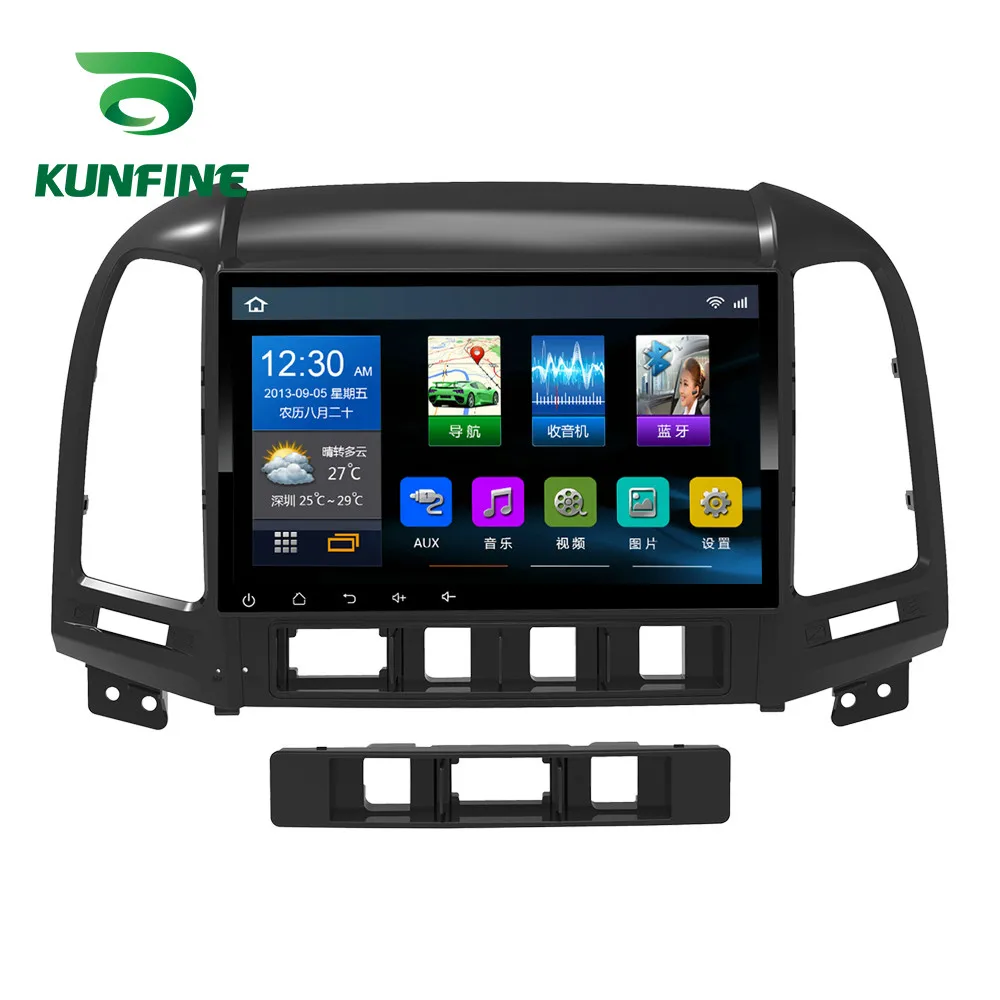 Quad Core 1024*600 Android 6.0 Car DVD GPS Navigation Player Deckless Stereo for Hyundai SANTA FE 2006-2012 Headunit Radio | Автомобили и