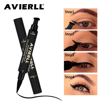 

brand Vamp Stamp Liquid Eyeliner Pen Waterproof Fast Dry Black Eye Liner Pencil With Eyeliner Cosmetic Double-ended Makeup tools