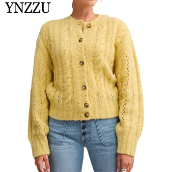 YNZZU Vintage 2019 New fashion Solid Women Knit cardigan Autumn Long sleeve Single breasted Female Sweater Knit Outwear YO888
YNZZU Vintage 2019 New fashion Solid Women Knit cardigan Autumn Long sleeve Single breasted Female Sweater Knit Outwear YO888