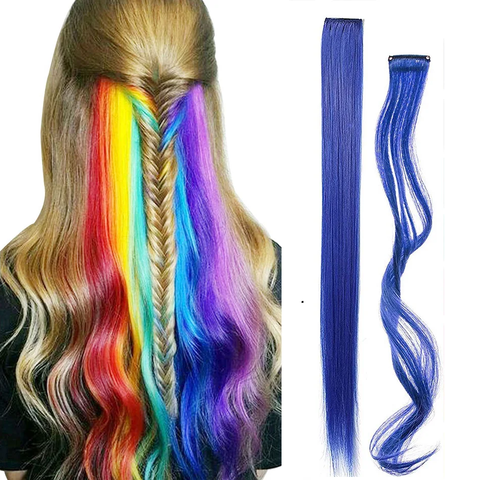 Nissi 50CM Single Clip In One Piece Hair Extensions Synthetic Long Straight Extensions Rainbow Colorful Hair For Kids And Women
Nissi 50CM Single Clip In One Piece Hair Extensions Synthetic Long Straight Extensions Rainbow Colorful Hair For Kids And Women