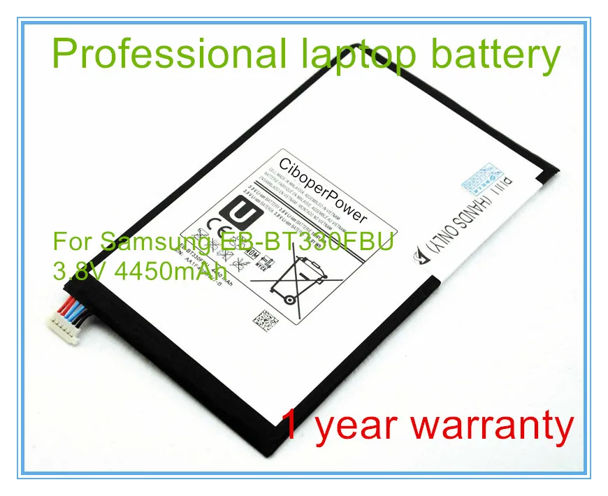 Оригинальный сменный аккумулятор 4450 мАч для Tab 4 T330 T331 T331C T335 EB-BT330FBU
Оригинальный сменный аккумулятор 4450 мАч для Tab 4 T330 T331 T331C T335 EB-BT330FBU