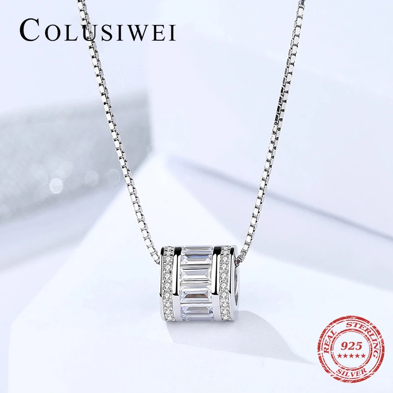 New Luxury Charm Necklace for Women Sterling Silver Fashion Jewelry Pillow Cutting Pendant Necklaces 2019 New Collier Bijoux
New Luxury Charm Necklace for Women Sterling Silver Fashion Jewelry Pillow Cutting Pendant Necklaces 2019 New Collier Bijoux