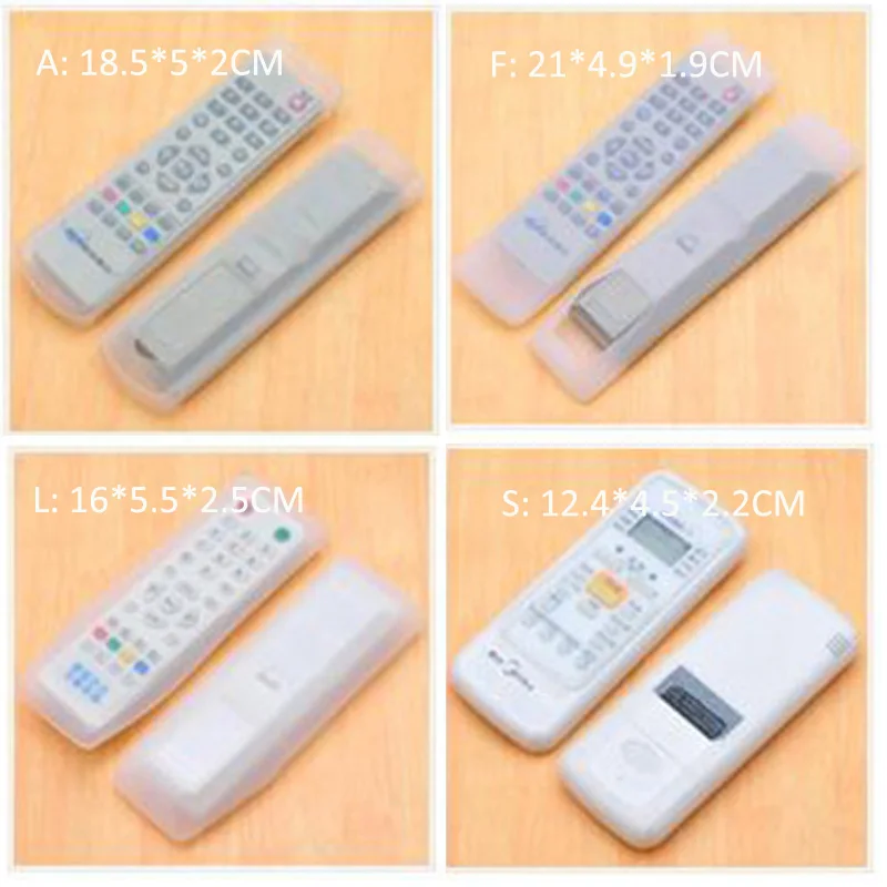 Remote Control Cover Silicone Transparent TV Remote Control Case Air Conditioning Dust Protect Storage Bag Home Accessories