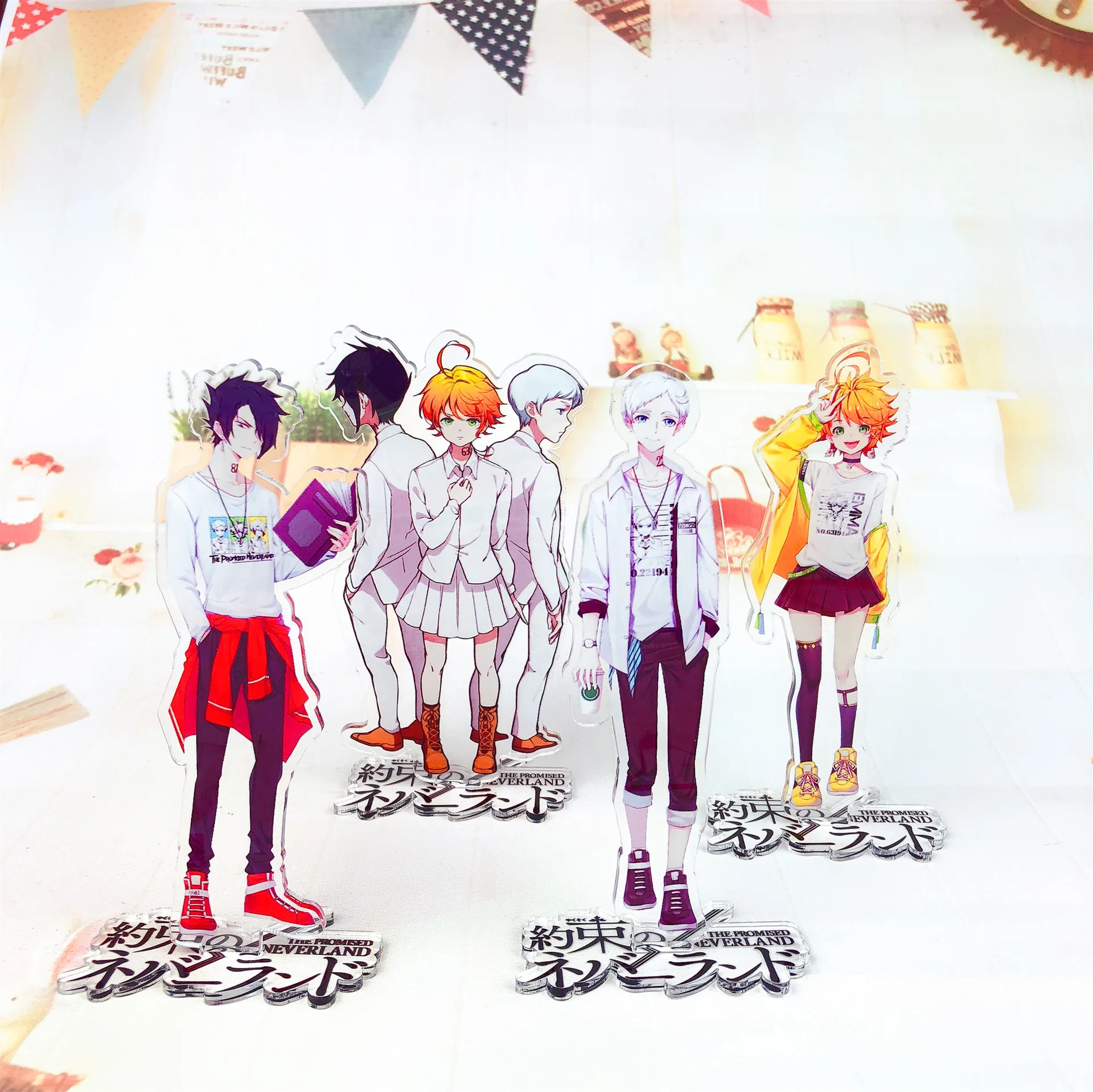Anime Promised Neverland keychain Norman Emma Ray cute cartoon acrylic key chain jewelry accessories cute cartoon porte clef
Anime Promised Neverland keychain Norman Emma Ray cute cartoon acrylic key chain jewelry accessories cute cartoon porte clef