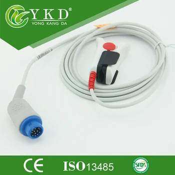 Adult finger clip spo2 sensor, 12pin pulse oximeter spo2 probe,medical TPU cable
Adult finger clip spo2 sensor, 12pin pulse oximeter spo2 probe,medical TPU cable