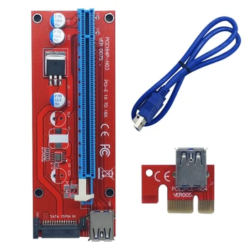 007s PCIE 1X to 16X Graphics Extension Cord SATA Power Supply Adapter riser Card for ETH Bitcoin Mining Device
007s PCIE 1X to 16X Graphics Extension Cord SATA Power Supply Adapter riser Card for ETH Bitcoin Mining Device