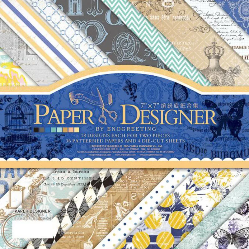 7'' Single-side Printed Pattern Background Craft Paper Origami Scrapbooking Paper Set of 40 Sheets Card Making Damask Scrapbook
7'' Single-side Printed Pattern Background Craft Paper Origami Scrapbooking Paper Set of 40 Sheets Card Making Damask Scrapbook