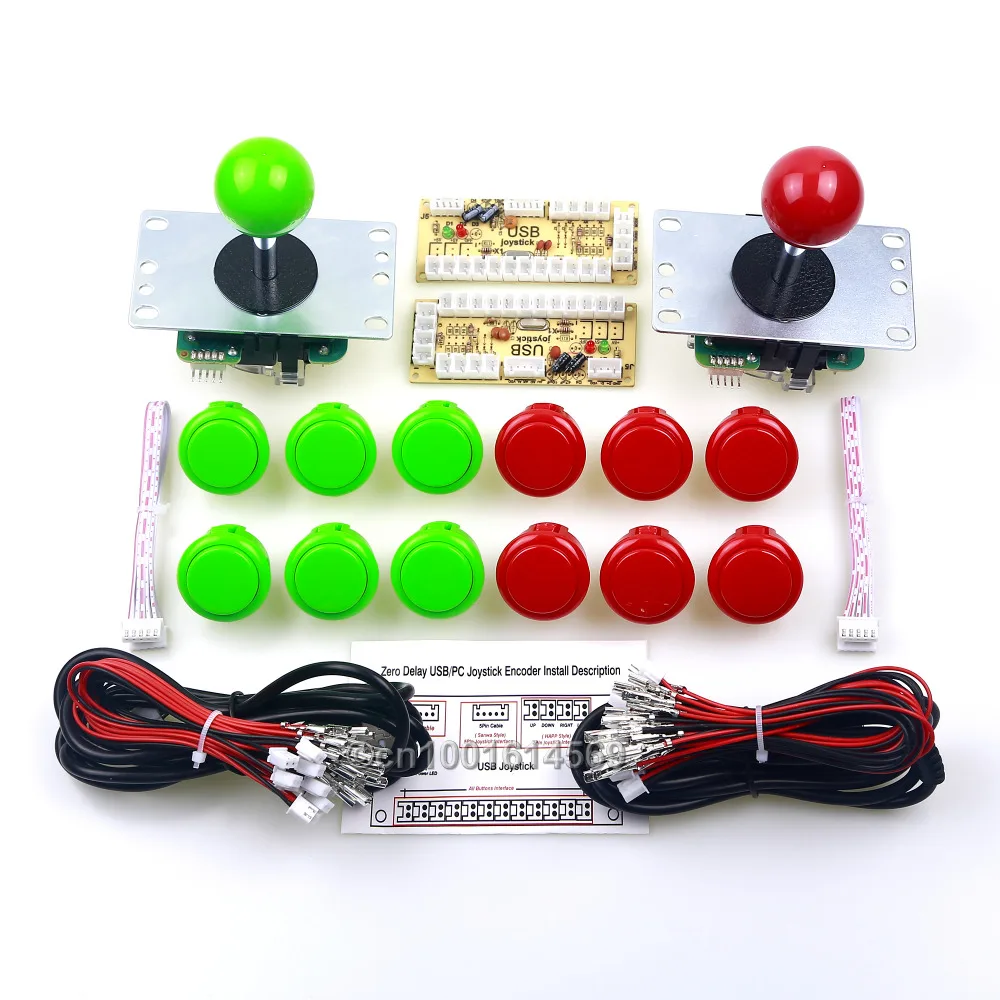Arcade Raspberry PI 3 Model B Retropie Project Sanwa DIY Kits Bundle Sanwa Push Buttons + Sanwa Joystick + Encoder - Red + Green
Arcade Raspberry PI 3 Model B Retropie Project Sanwa DIY Kits Bundle Sanwa Push Buttons + Sanwa Joystick + Encoder - Red + Green