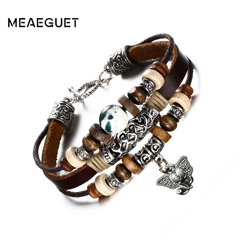 Meaeguet Genuine Leather Elephant Charm Bracelet For Men Cool Vintage Style Comfortable Hand Rope Chain Fashion Bangles Jewelry
Meaeguet Genuine Leather Elephant Charm Bracelet For Men Cool Vintage Style Comfortable Hand Rope Chain Fashion Bangles Jewelry