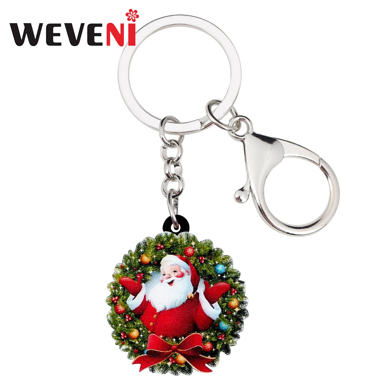 WEVENI Acrylic Christmas Garland Santa Claus Key Chains Holder Rings Xmas New Year Decoration Gift Car Jewelry For Women Girls
WEVENI Acrylic Christmas Garland Santa Claus Key Chains Holder Rings Xmas New Year Decoration Gift Car Jewelry For Women Girls
