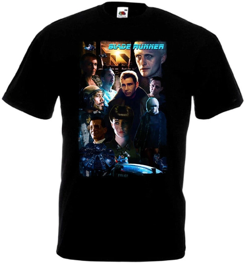 Blade Runner 9 Movie Poster Men T Shirt Harajuku Top Tshirt Fashion 2019 Tee Custom T-Shirt Black |