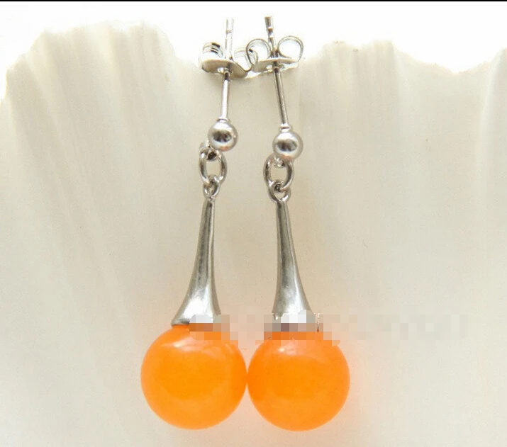 hot sell new - Charming ! 10mm round Orange yellow jade Drop earrings E214818K GP style Fine jewe Noble Natural jade FREE SHIP
hot sell new - Charming ! 10mm round Orange yellow jade Drop earrings E214818K GP style Fine jewe Noble Natural jade FREE SHIP