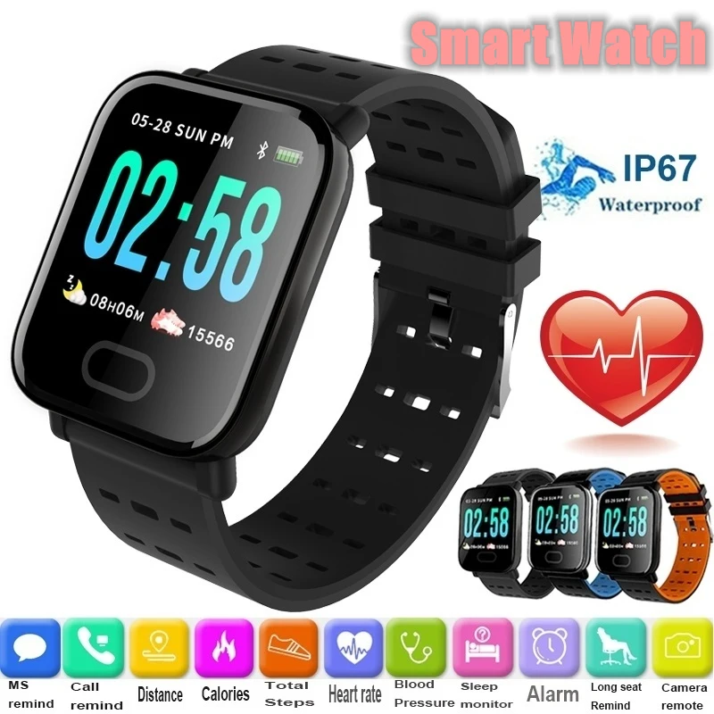 A6 Smart Bracelet Color Screen Fitness Tracker Step Counter Activity Heart Rate Monitor Sport Smartband Bracelet for Ios Android
A6 Smart Bracelet Color Screen Fitness Tracker Step Counter Activity Heart Rate Monitor Sport Smartband Bracelet for Ios Android
