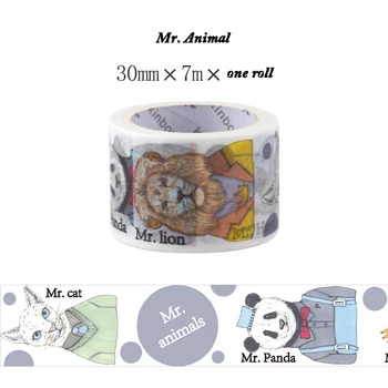 1 Roll 30mm*7m Cartoon Animal Panda Cat Lion English Letter Washi Tape Diary Paper Tape Masking Tape Scrapbooking Stickers
1 Roll 30mm*7m Cartoon Animal Panda Cat Lion English Letter Washi Tape Diary Paper Tape Masking Tape Scrapbooking Stickers