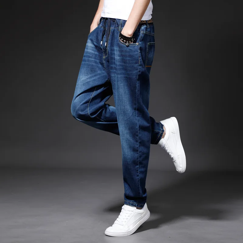 Men Loose Drawstring Elasticed Long Jeans Male Plus Size Casual Soft Pants Male Loose Hip Pop Leisure Trousers AA51309
Men Loose Drawstring Elasticed Long Jeans Male Plus Size Casual Soft Pants Male Loose Hip Pop Leisure Trousers AA51309