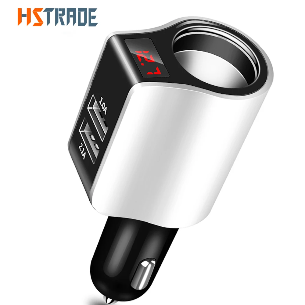 Fast Charge Dual USB Port Car Lighter Charger For HUAWEI iPhone X Samsung S10 5V 2.1A Car Charger with Led Display Charging
Fast Charge Dual USB Port Car Lighter Charger For HUAWEI iPhone X Samsung S10 5V 2.1A Car Charger with Led Display Charging