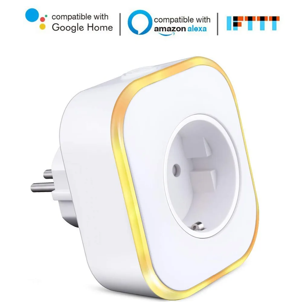 EU Smart Power Plug Socket Outlet,Smart Home Plug With Light,APP WIFI Wireless Remote Control Power,intelligent power
EU Smart Power Plug Socket Outlet,Smart Home Plug With Light,APP WIFI Wireless Remote Control Power,intelligent power
