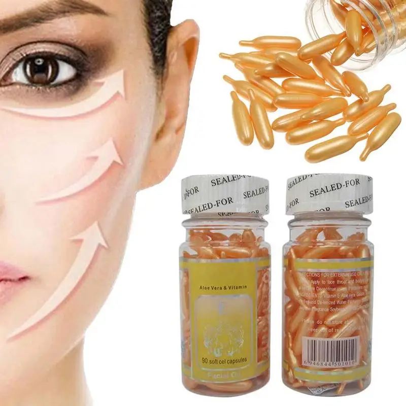 90Pcs/Bottle Vitan E Essence Capsules Anti-aging Serum Spot Acne Removing Whitening Cream Essence VE Facial Freckle Capsule
90Pcs/Bottle Vitan E Essence Capsules Anti-aging Serum Spot Acne Removing Whitening Cream Essence VE Facial Freckle Capsule